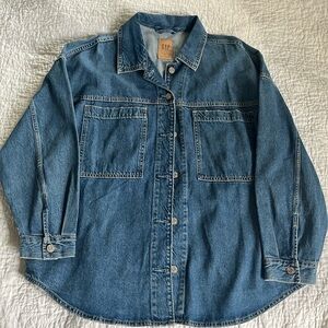 Gap denim work shirt, size L, NWT